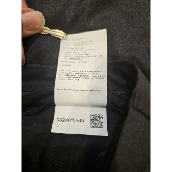 Hugo Boss "James Brown" 100% Virgin Wool Dress Pants, Men's Size 36R  Dark Gray - Picture 6 of 11